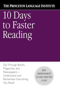 illustrated book cover with title and author name for 10 days to faster reading