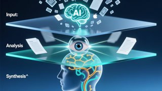 a layer display of the brain showing how to use ai for various speed reading levels and tasks.