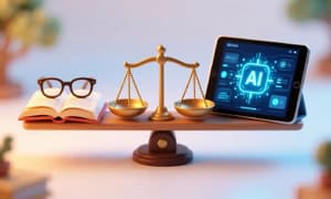 image of a scale showing ai-vs-traditional-reading-techniques