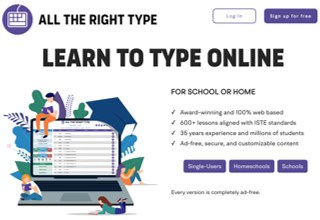 showing all the right type logo, goals and features on white background