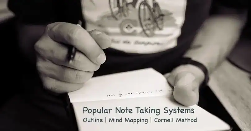 Image of Best note taking systems - Outline, Mind Mapping, Cornell Method