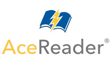 background image of logo of-acereader-review