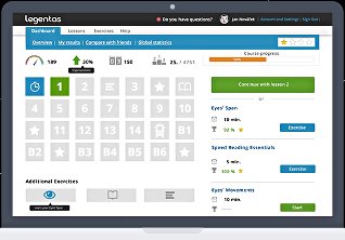 Image of Legentas Online Speed Reading Course