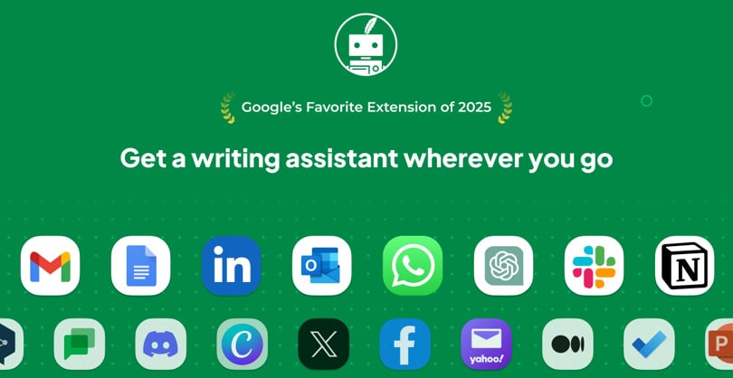 quillbot-ai-writing-assistant and supported apps with logos