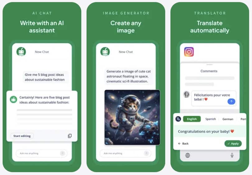 quillbot-iphone-app-with visuals of aichat
