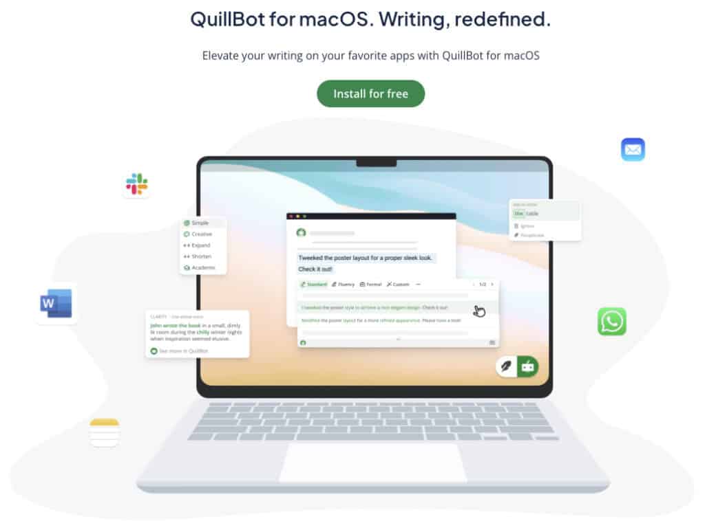quillbot-macos-app to download on mac laptop