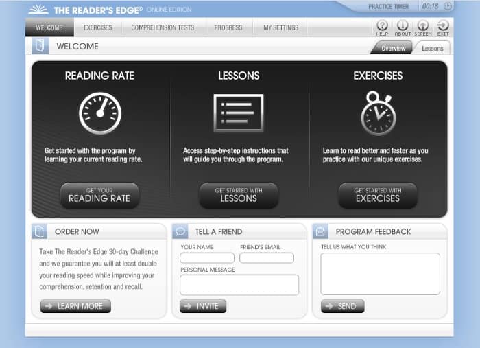 Screenshot Image of Reader's Edge - Dashboard