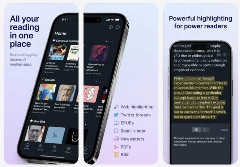 readwise-reader-iphone-reading showing mobile user interface