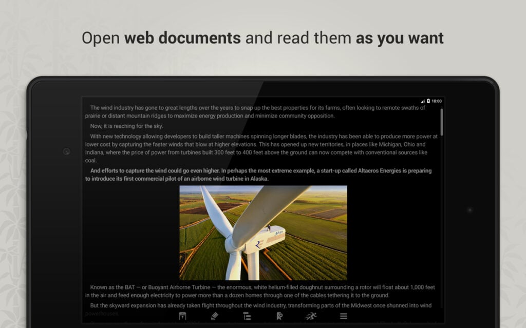 ipad reedy-screenshots of app interface for android and chrome with features, tools and settings