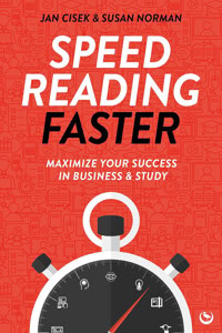 illustrated book cover with title and author name for cisek's speed reading faster