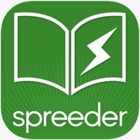 spreeder app on green background and text label