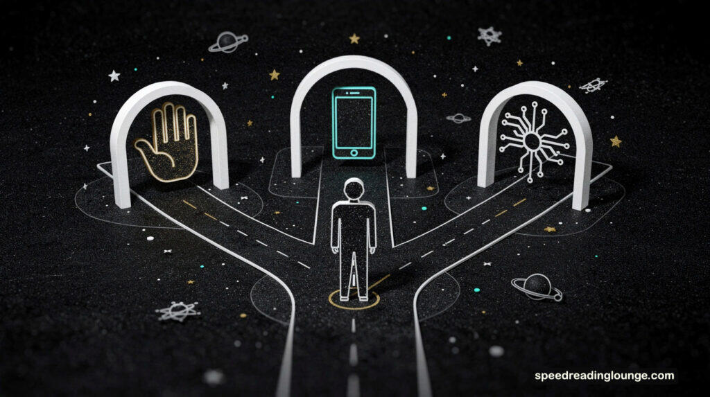 Hybrid pacing strategy three paths manual digital AI pacer selection choosing reading method