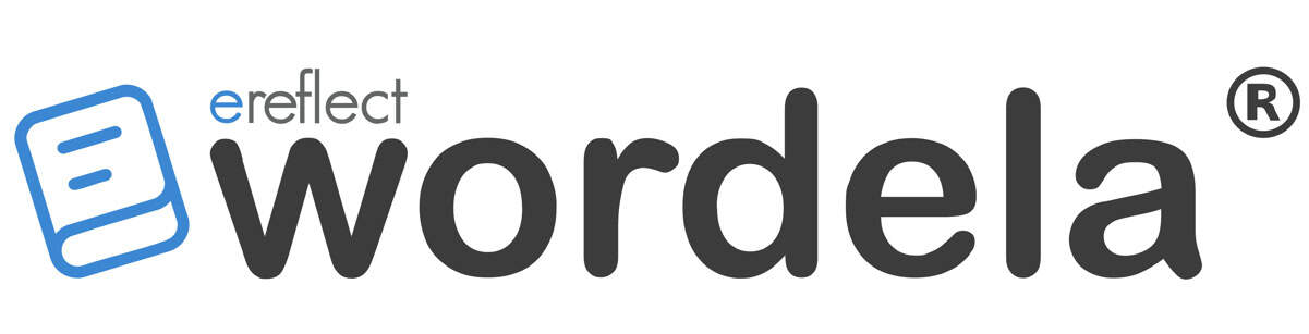 Wordela AI Vocab Builder - Logo on grey background